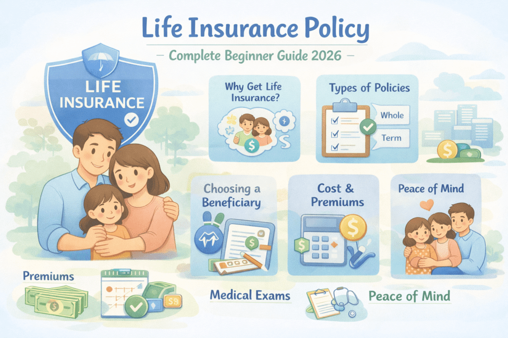 life insurance policy protection family financial security illustration